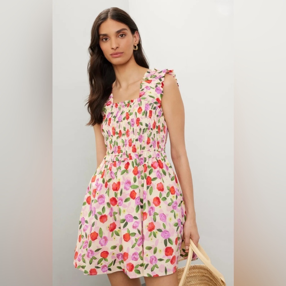 English Factory Floral Ruffle Mini Dress from Anthropologie – Size Small